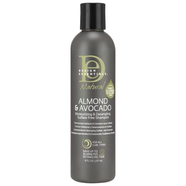 Almond Avocado Moisturizing Detangling Sulfate Free Shampoo FRONT NoReflect